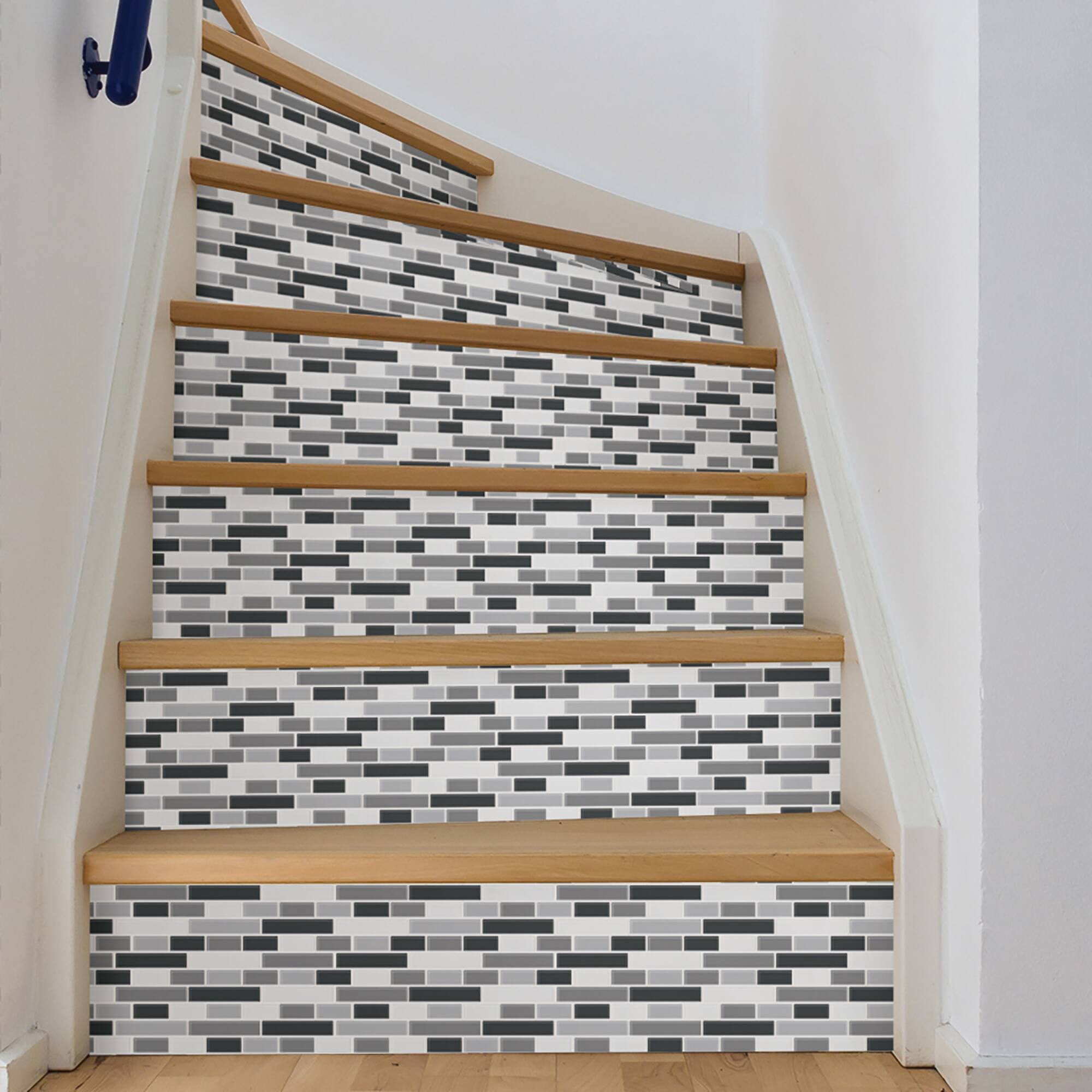 InHome Smoked Glass Peel & Stick Backsplash Tiles